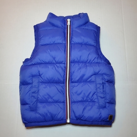 Janie & Jack Royal Blue Puffer Vest Sz 2T - Picture 1 of 7